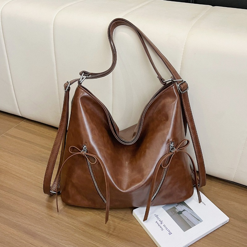 Fashion Backpack Women - Vintage Square Shoulder Crossbody Bag Bow
