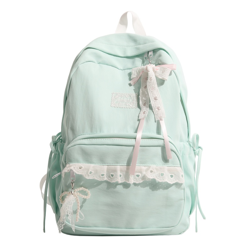 Lace Bow Campus Backpacks Mult - Canvas Backpack Casual review and price