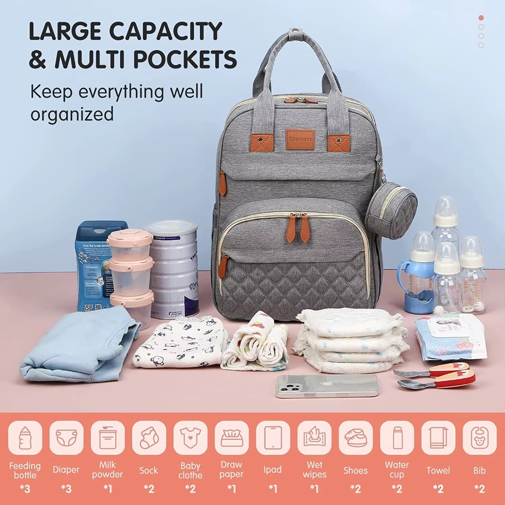 3 in 1 Diaper Bag Backpack Fol - Backpack Diaper Bag review and price